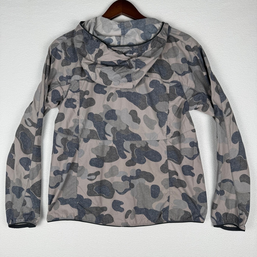 Mountain Hardwear Kor Preshell Anorak Womens Small Grey Camo Hooded Jacket - Picture 3 of 11